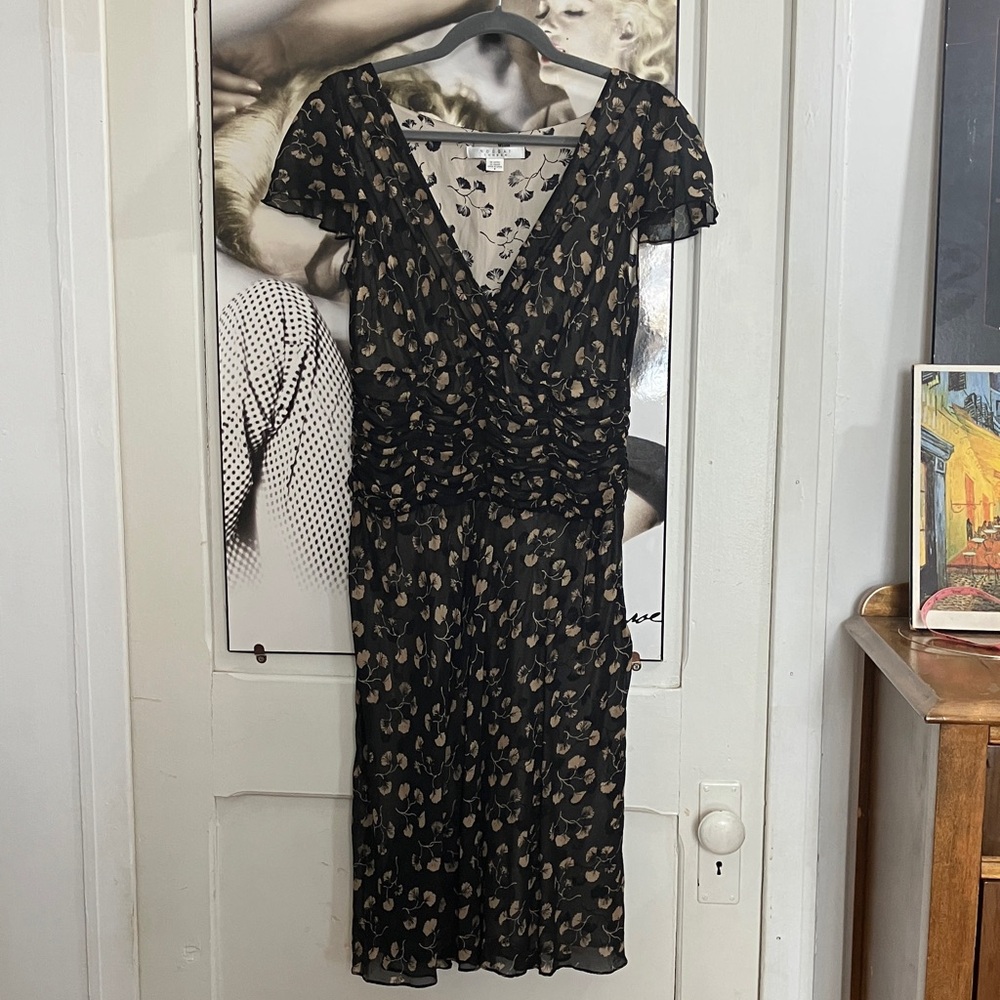 Nougat London 100% Silk Sheer Floral Dress | Size 2 | Feminine & Timeless